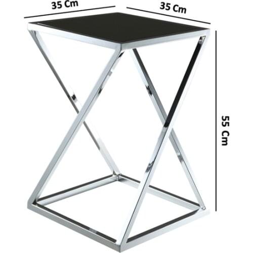 New Modern Metal Design Workshop Mta - Lısa Metal Pedestal Decorative Side Coffee table coffe table table basse