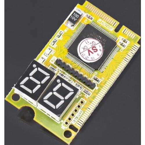 Plastic/Metal 5 x 3 x 1 cm High Stability 3 in 1 Mini PCI-E LPC PC Analyzer Tester POST Card Test For Notebook Laptop Hexadecima
