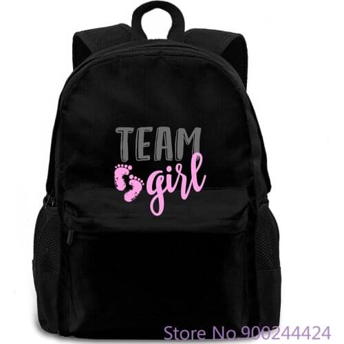 Team Girl Gender Reveal Baby Shower backpack