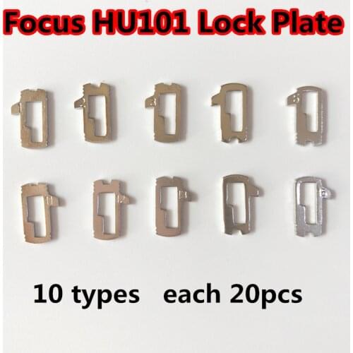 Locksmith Supplies HU101 Brass Car Lock Reed For Ford Focus Lock Plate with some spare spring(10 models) Total 200pcs