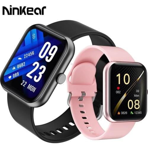 Ninkear NK03 Smart Watch 1.69 Inch Blood Pressure Heart Rate Blood Oxygen Detection Sports Tracking SmartWatch for Apple Android