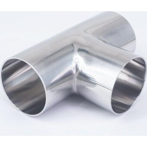 51mm 2" O/D 304 Stainless Steel Sanitary Weld Tee Connector Pipe Fitting Pipe joint Fittings