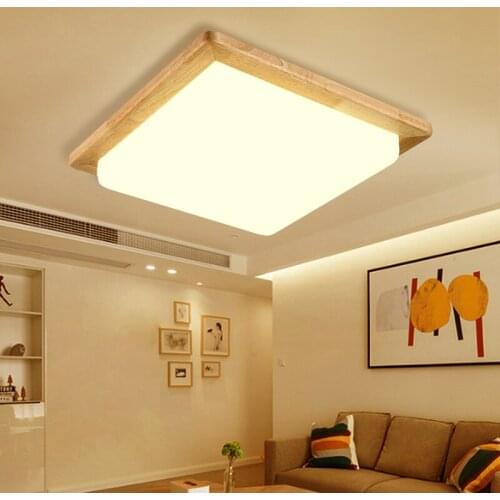 Solid Wooden Ceiling lamp square wood logs Nordic Japanese lighting hall balcony porch lamp NEW bedroom lamp MZ131