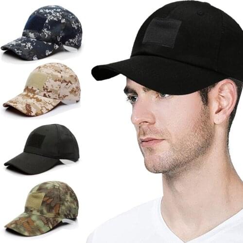 Outdoor Baseball Cap Adjustable Tactical Military Army Camo Camouflage Caps Summer Sun Hats for Hunting Camping Hiking Fishing