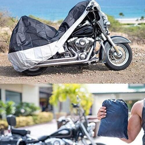 Universal Motorcycle Cover Outdoor Cloth UV Protector All Waterproof Bike Dustproof Prevent Motorbike Scooter Season E2P7