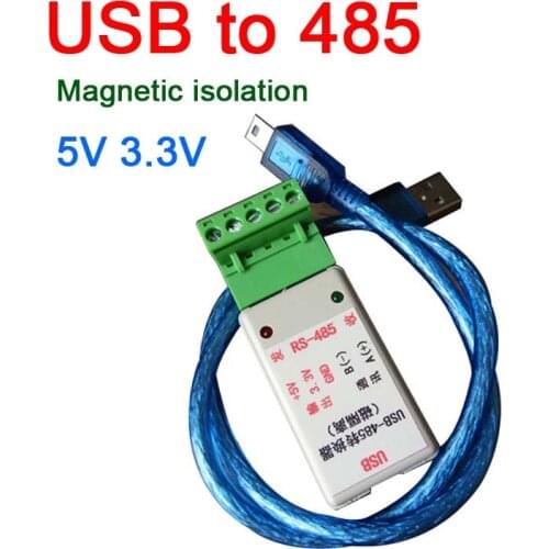 USB to RS485 magnetic isolation Converter Adapter ch340T Chip USB/485 conversion LED Indicator surge protection 5V 3.3V