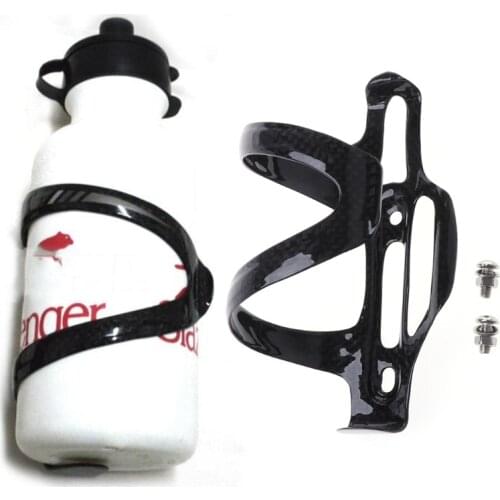 Full Carbon Fiber Bicycle Bike Water Bottle Holder Adjustable Side Open Cage Kit