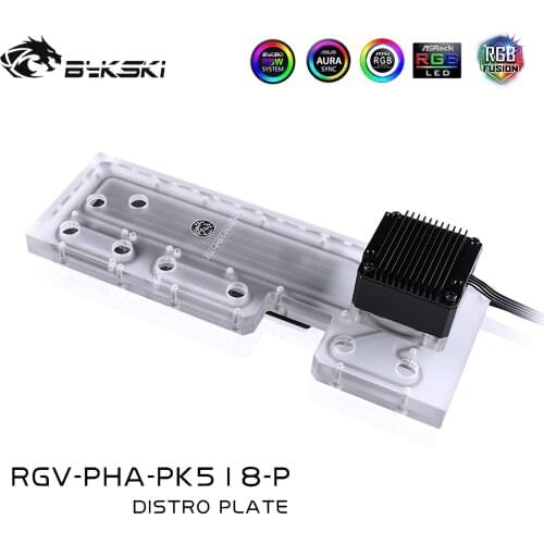 Bykski RGV-PHA-PK518 Distro Plate for Phanteks PK518/600S Chassis