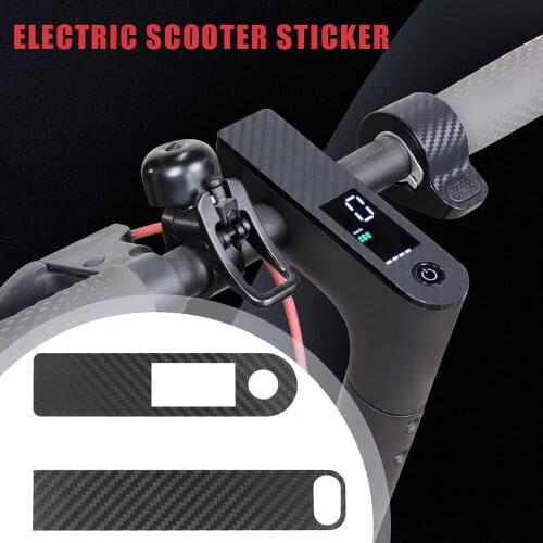 1Set Protective Film Scooter Accelerator Sticker Scooter Central Carbon Fiber PVC Sticker for Xiaomi M365 PRO Scooter Accessorie