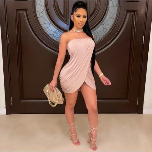 Summer Irregular Off Shoulder Club Party Dress Women 2021 Plus Size Sleeveless Female Sexy White Mini Dresses Casual Vestidos