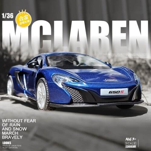 1:32 McLaren 650s die cast Alloy Car Model pull back Collectibles Kids Gift Toy cars Free Shipping Christmas gift