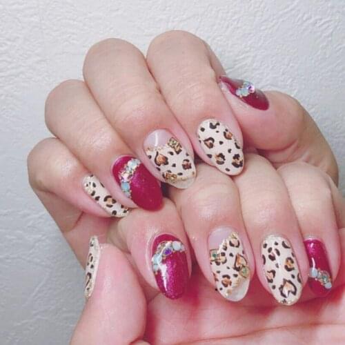 1 Sheet Leopard Nail Art Water Transfer Stickers Decals Full Wraps Manicure Decoration DIY Accessory Nail Art Manicure