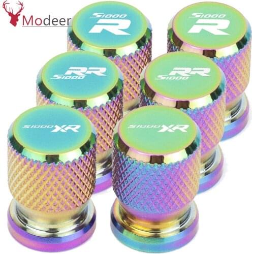 1 Pair Motorcycle Accessories Wheel Tire Valve caps CNC Airtight Covers For BMW S1000R S1000RR S1000XR 2017 2018 2019 -2021