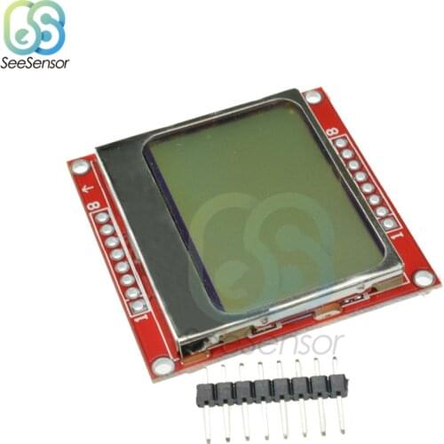 1pcs White Backlight 84*48 84x84 LCD Display Module Adapter PCB for Nokia 5110 for arduino DIY KIT