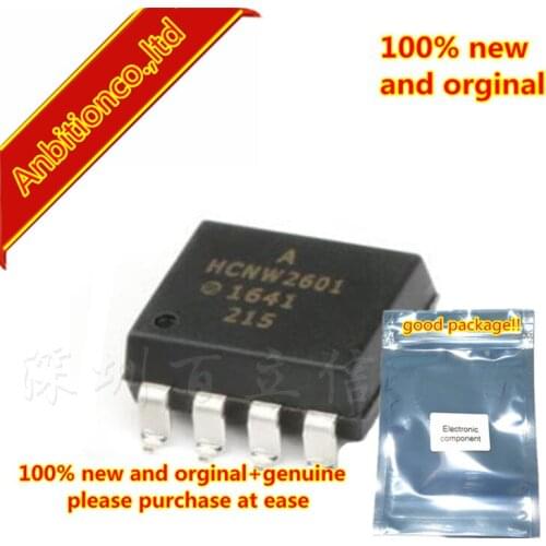 10pcs 100% new and orginal HCNW2601-500E High CMR, High Speed TTL Compatible Optocouplers in stock