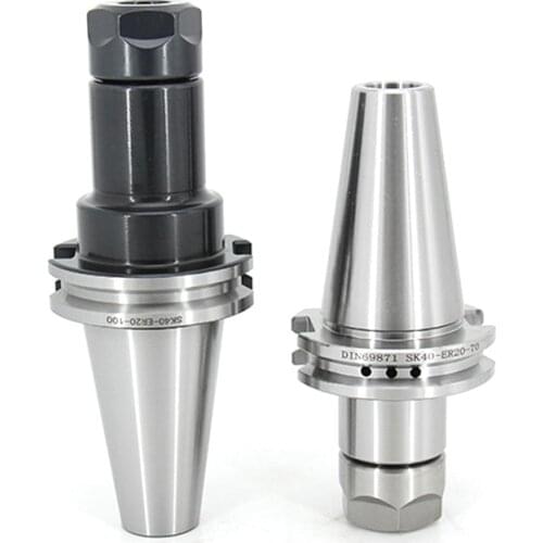 100% New DIN69871 SK40 ER32 ER25 ER20 ER16 70L 100L Spring Collet Chuck CNC Tool holder Milling Lathe cnc machine sk40 spindle