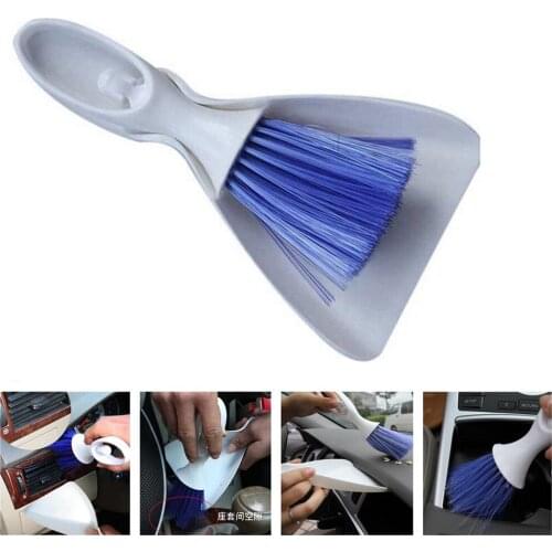 2in1 White Home Multifunction Mini Cleaner Tool Keyboard & Air Outlet Dust Armrest Brush Home Cleaning Brush Decoration 1070B
