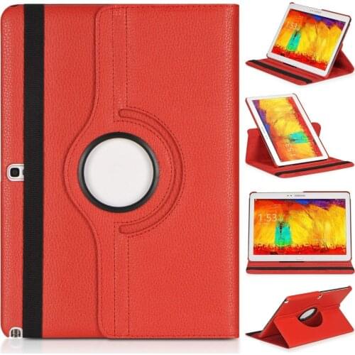 360 Degree Rotating Flip PU Leather Case Cover For Samsung Galaxy Note 10.1inch 2014 vision SM-P600 Tablet Cases Note 10.1 P600