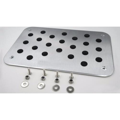 TTCR-II Car Accessory For Mercedes-Benz AMG MT C E S GLK SLK CLS SL W222 R172 R231 Universal Floor Mat Pedal Pad Footrest Plate