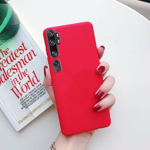 Candy Matte Phone Case For Xiaomi Mi 10 8 9 se note 3 10 11 Mi a1 a2 a3 mia1 mia2 mia3 lite pocophone F1 Silicone TPU Back Cover