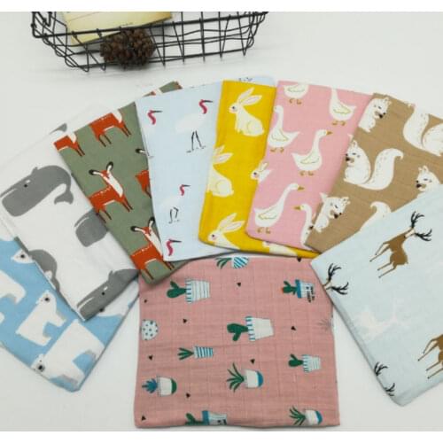 Baby Stuff Cotton Baby Blankets Newborn Soft Organic Cotton Baby Blanket Muslin Swaddle Wrap Feeding Burp Cloth Towel Scarf