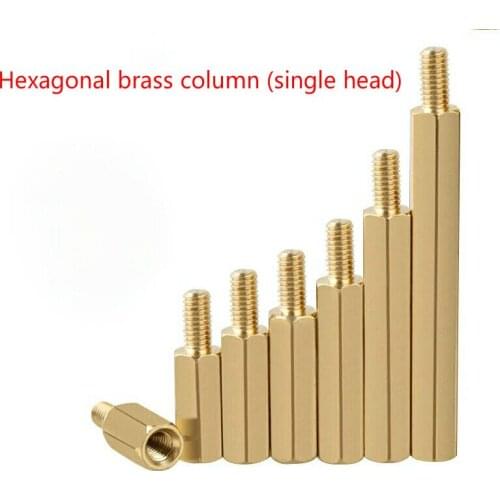 Distanzbolzen Sechskant Abstandsbolzen mit Innen-Auengewinde Messing M3 M4 Hex