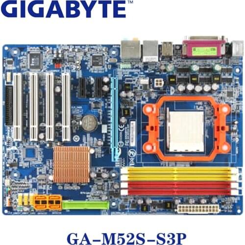 For nVIDIA nForce 520 Gigabyte GA-M52S-S3P Socket AM2 Motherboard DDR2 8GB GA-M52S S3P Desktop Systemboard ATX M52S-S3P Used