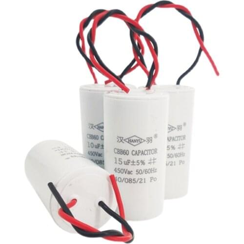 CBB60 Washing Machine Capacitance 4/5/6/10/12/20/25/30/80/35UF running Water Pump Swing Drying Dehydration Start Capacitance