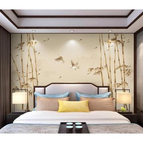 3D Wallpaper Modern Simple style hand-painted bamboo Photo Wall Murals custom Living Room Bedroom Background Wall Home Decor