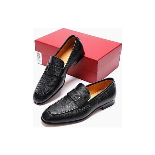 F Home Classic Fashion New Mens Formal Shoes British Style Handsome Mens Leather Shoes All-match Simple Elegant Casual Shoes