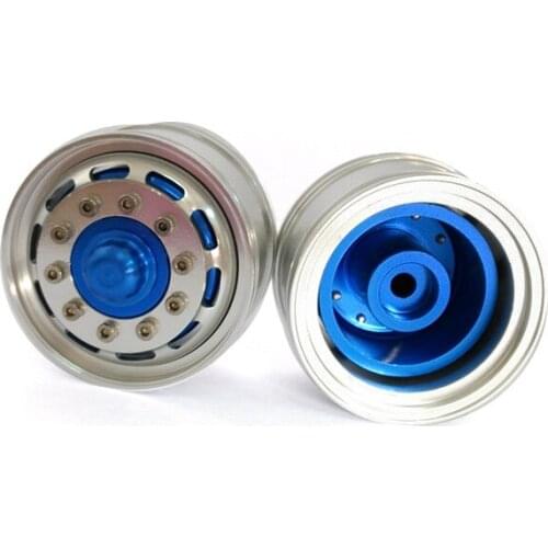 RC DIY 1/14 TMY Truck Model Blue Front Wheel Hub E Upgraded Spare Parts TH01393-SMT4