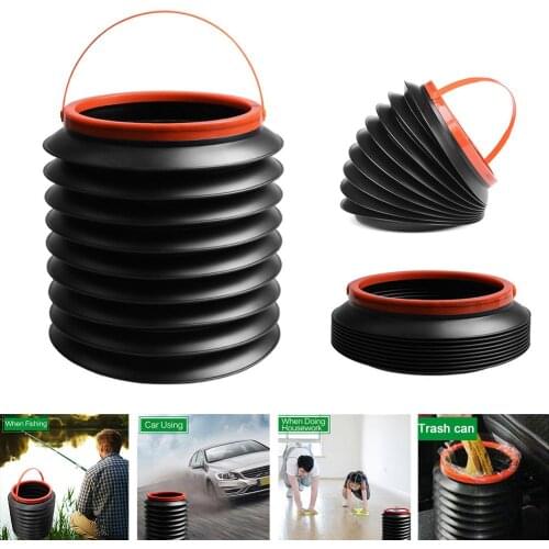 4L Fashion Durable Car Auto Dustbin Trash Hanging Bag Rubbish Organizers Storage Bag Foldable Garbage Bin Dust Case Box