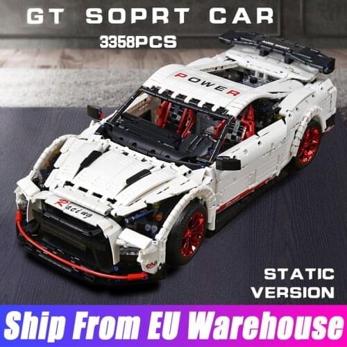 Mould King 13172 White High-tech GT Speed Racing Sport Car Set Compatible 25326 Building Blocks Bricks Kids Christmas Toys Gifts