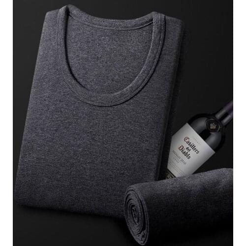Men Women Winter Cotton Thick Long Johns Thin Thermal Underwear Set Warm Round Collar Undershirt Male Winter Sleepwear