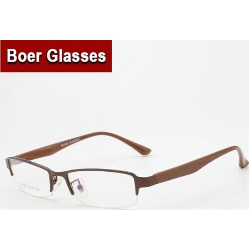 New arrived Classical Optical Eyeglasses male eye glasses RX Eyewear Men half Rim Glasses Prescription Spectacle frame #1075