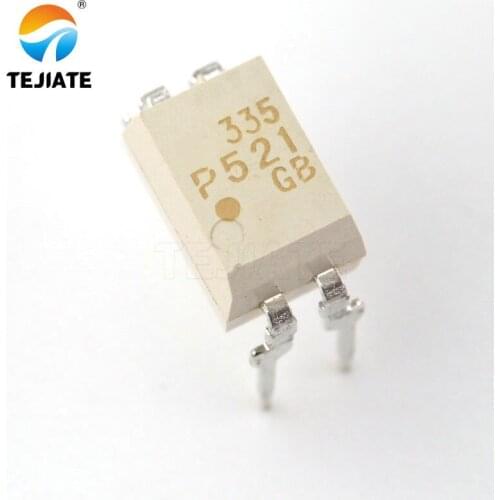 1Pack TEJIATE Optocoupler TLP521 P521 SOP-4 SMD Transistor Photoelectric Output Optical Isolator Imprint 335 409 1420