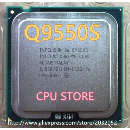 Intel Core 2 Quad Q9550S 65W/2.83G/Quad-Core/SLGAE/Processor LGA775 CPU (working 100% Free Shipping)