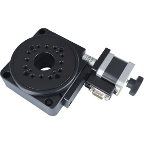 PT-GD201 high-precision electric rotary table, angle plate indexing plate, size 100mm bearing 45kg transmission ratio 180:1