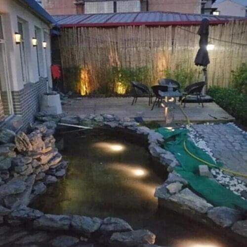 RGB Solar light LED underwater Light solar lamp waterproof outdoor solar led spotlight lamp for garden pond Pool Tank decoration