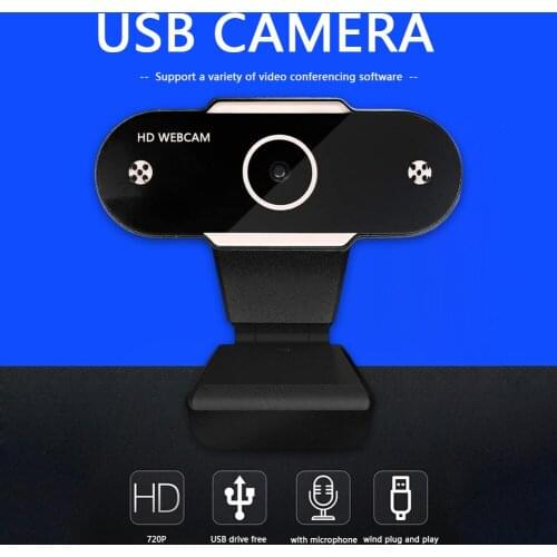 Widescreen Video Work Home Accessories 720P HD Webcam Built-in Microphone USB Web Camera for Laptop Desktop Computer