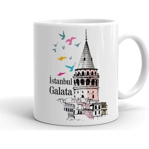 Istanbul Galata Tower Ceramic Mug Cup Glass Porcelain Coffee Mugs Tea Cups Hot Drinks Gift Products
