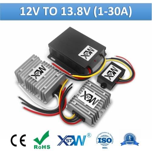 XWST 12V to 13.8v DC DC Converter From 1Amp to 30Amp Output Step Up Boost Power Converter 13.8v Voltage Regulator Stabilizer