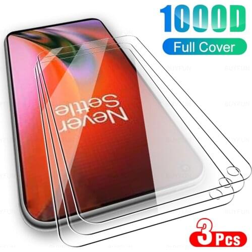 3Pcs HD Full Cover Protective Glass For OnePlus Nord 2 5G Phone Screen Protector Glasses Film For One Plus One+ Nord2 2021 6.44"
