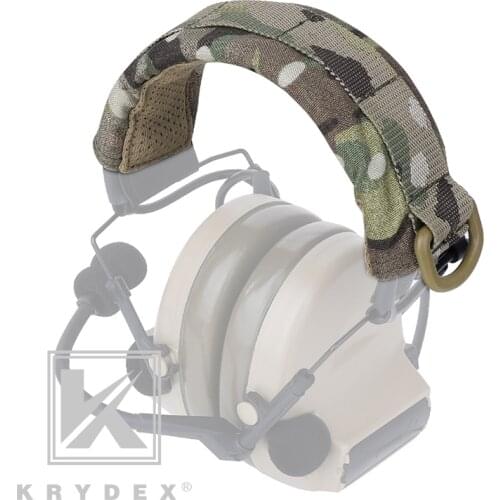 KRYDEX Tactical Headphone Stand Protection Cover For HOWARD PELTOR Modular Headband Earmuff Headset Stand MOLLE Protection Case