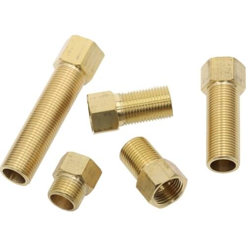 1pcs Brass Fitting 1/2" BSP Male to Female change Coupler straight in Connector Adapter 28mm 40mm 50mm 70mm 100mm length