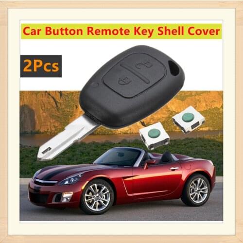 2Pc 2 Buttons Car Button Remote Key Shell Cover Fob Case For Vauxhall for Opel Vivaro Renault Movano Trafic Renault Kangoo Blank