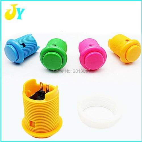50pcs/Pack High Quality Amusement Games Machines Accessory 28mm Arcade Push Buttons Built-in micro switch