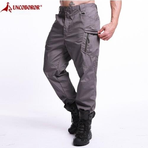 IX9 Camouflage Tactical Pants Men Rip-Stop Waterproof Military Pants SWAT Army Combat Cargo Pants Pockets Camo Work Trousers 5XL