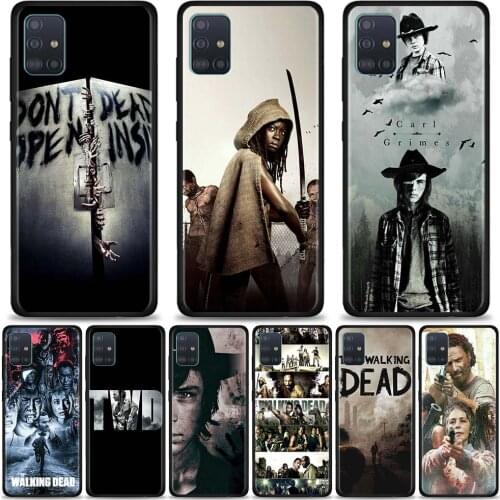 Phone Case For Samsung Galaxy A51 A71 5G A21s A11 A31 A41 A91 A72 A12 A02s Soft Silicon coque TPU Fundas Black The Walking Dead
