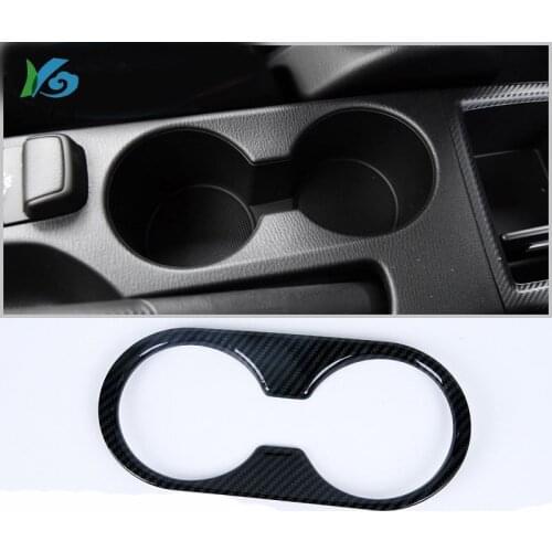 Chrome ABS Cup Holder Cover Decoration for Mazda CX-3 CX3 2016 2017 2018 2019 Interior Trim Accessories Overlay LHD and RHD